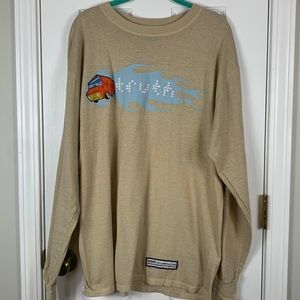 Truth tan colored long sleeved tee shirt size large. 100% cotton.